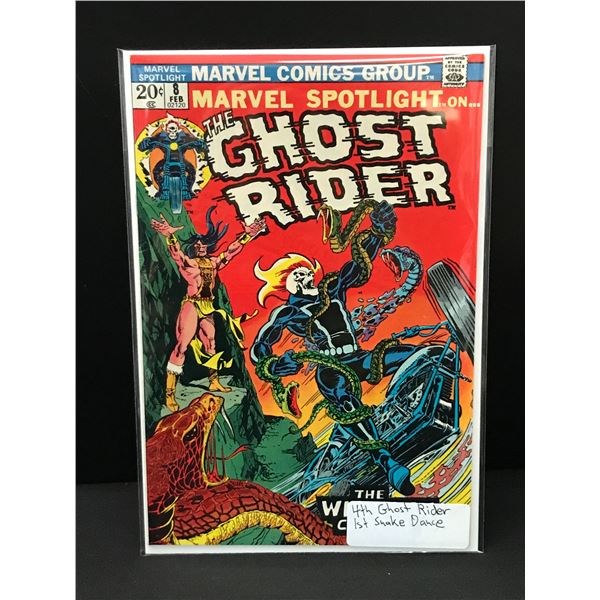 MARVEL SPOTLIGHT ON THE GHOSTRIDER #8 1ST SNAKE DANCE - MARVEL COMICS