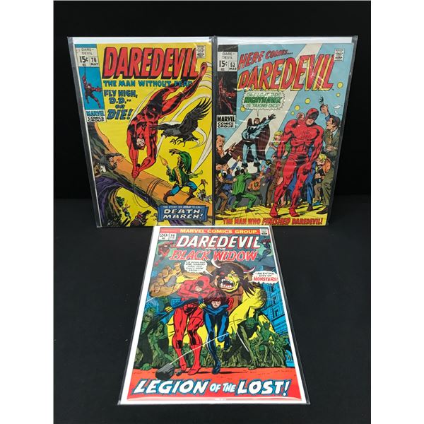 LOT OF 3 DAREDEVIL COMICS - MARVEL COMICS