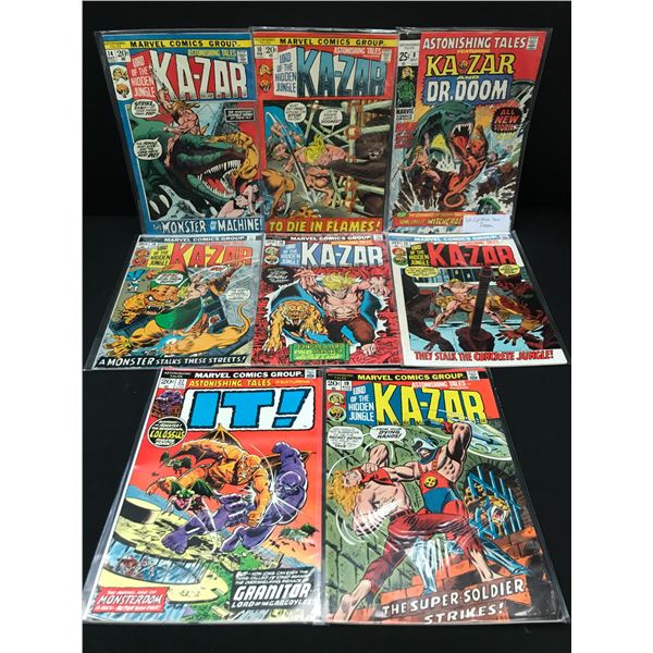 LOT OF 8 MARVEL COMICS - MOSTLY KAZAR