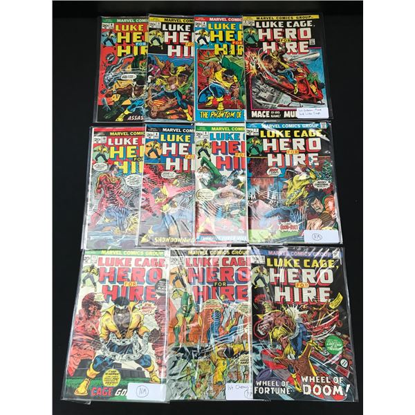 LOT OF 11 LUKE CAGE COMICS - MARVEL COMICS