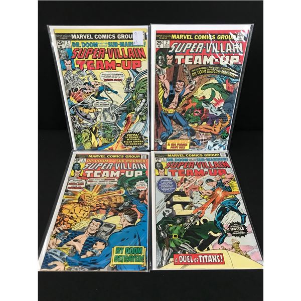 LOT OF 4 SUPER VILLAIN TEAM UP COMICS #2 - #5 - MARVEL COMICS