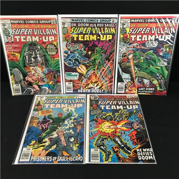 LOT OF 5 SUPER VILLAIN TEAM UP COMICS - MARVEL COMICS