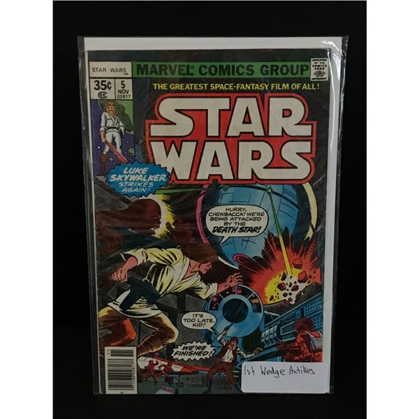 STAR WARS #5 1ST WEDGE ANTILLES - MARVEL COMICS