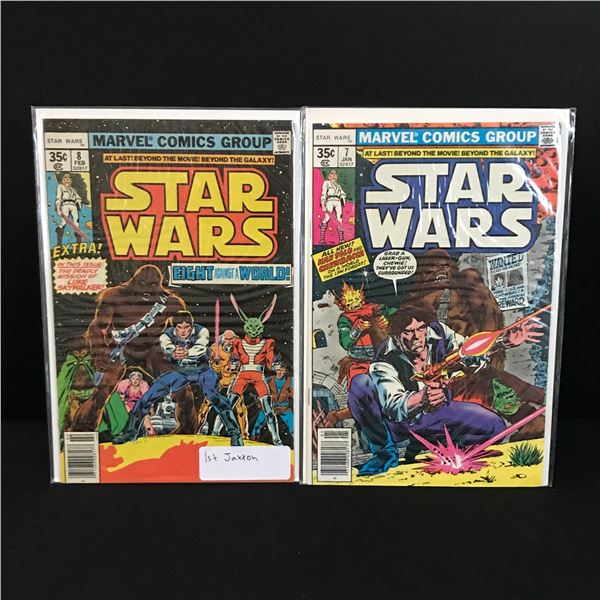 LOT OF 2 STAR WARS COMICS #7 - #8 - MARVEL COMICS