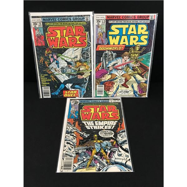 LOT OF 3 STAR WARS COMICS - MARVEL COMICS