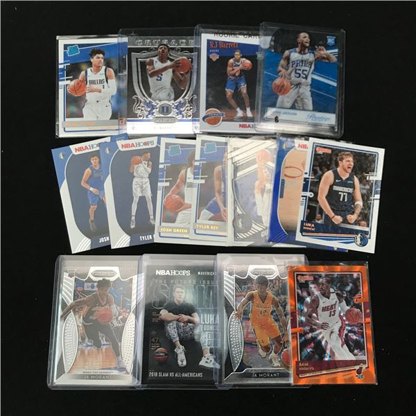 LOT OF 14 BASKETBALL STAR AND ROOKIE TRADING CARDS