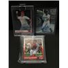 Image 1 : LOT OF 3 SIGNED BASEBALL TRADING CARDS