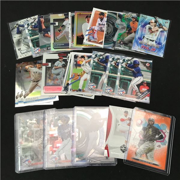 LOT OF BASEBALL TRADING CARDS - INCLUDING ROOKIES
