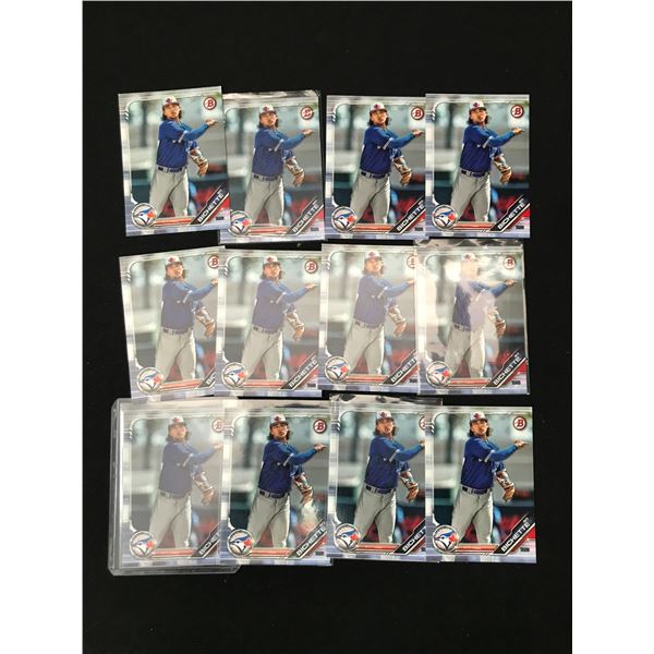 LOT OF 12 BO BICHETTE ROOKIE CARDS