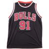 Image 3 : DENNIS RODMAN SIGNED CHICAGO BULLS BASKETBALL JERSEY - KB COA