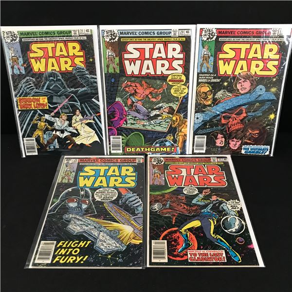 LOT OF 5 STAR WARS COMICS #19 - #23 - MARVEL COMICS