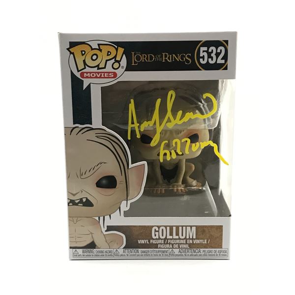 ANDY SERKIS SIGNED AND INSCRIBED GOLLUM FUNKO POP - WWOC COA