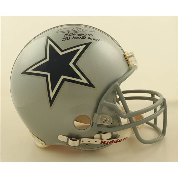 EMMITT SMITH SIGNED DALLAS COWBOYS VINTAGE HELMET (SMITH COA)