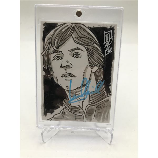 MARK HAMILL AND TOM HODGES SIGNED LUKE SKYWALKER 1:1 CARD