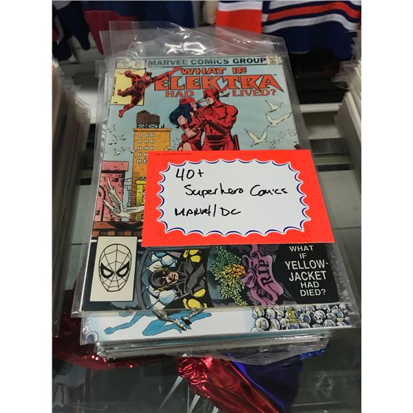40+ SUPERHERO COMICS - MARVEL & DC