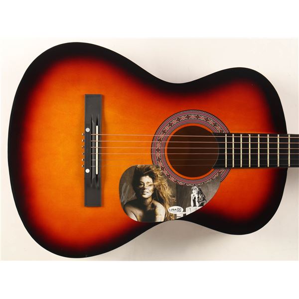 SHANIA TWAIN SIGNED ACOUSTIC GUITAR - JSA COA