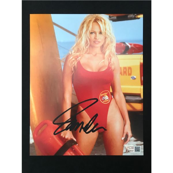 PAMELA ANDERSON SIGNED 8X10 - ACE COA