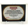 Image 2 : NETFLIX TOPPS STRANGER THINGS COMMEMORATIVE BUTTON PIN RELIC TRADING CARD