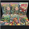 Image 1 : LOT OF 6 MONSTERS ON THE PROWL COMICS - MARVEL COMICS