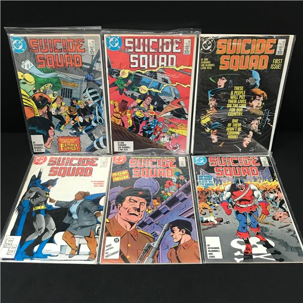 LOT OF 6 SUICIDE SQUAD COMICS INCLUDING #1 - DC COMICS