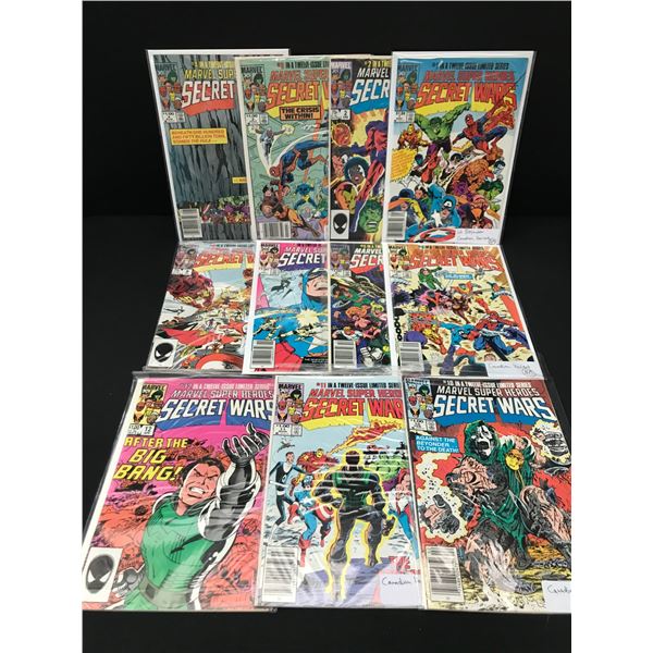 LOT OF 11 MARVEL SECRET WARS COMICS - MARVEL COMICS