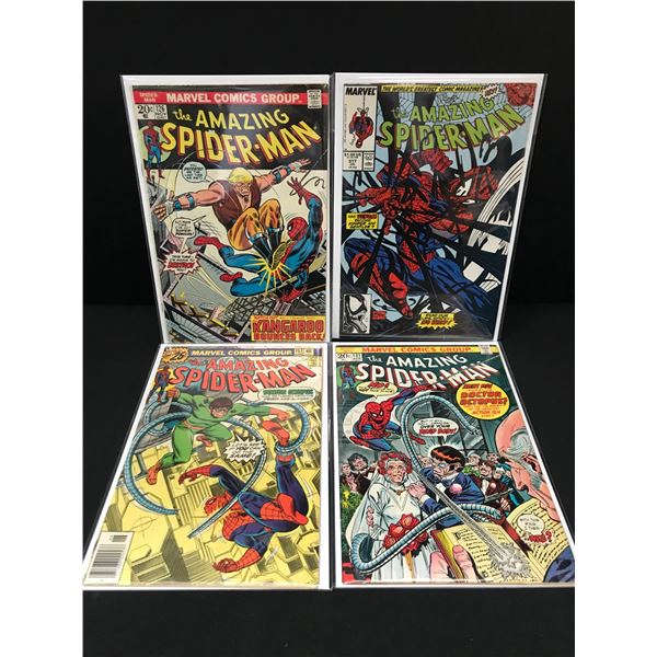 LOT OF 4 AMAZING SPIDERMAN COMICS - MARVEL COMICS
