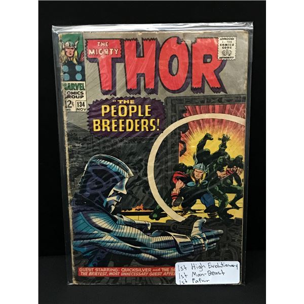 THE MIGHTY THOR #134 SEVERAL 1ST APPS - MARVEL COMICS