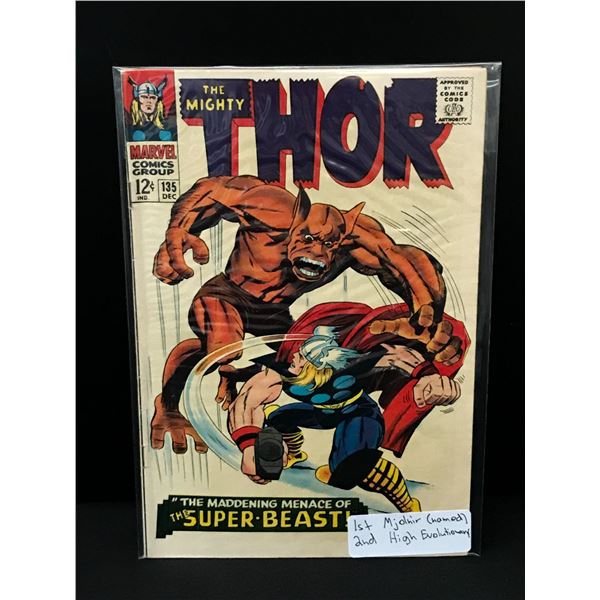 THE MIGHTY THOR #135 1ST MJOLHIR (NAMED) - MARVEL COMICS
