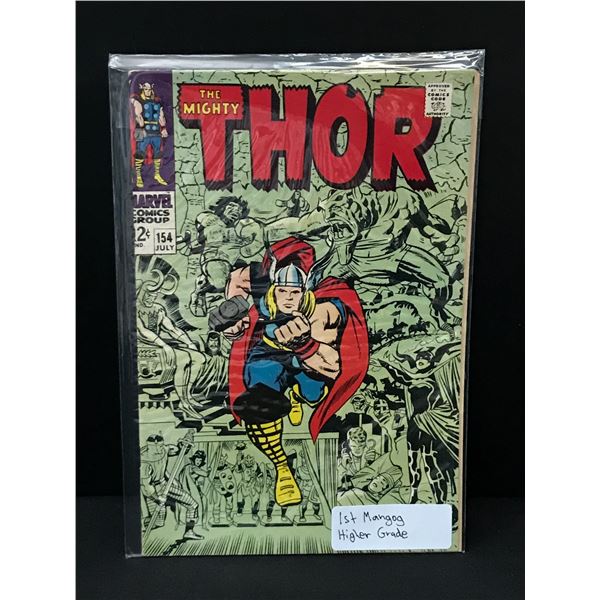 THE MIGHTY THOR #154 1ST MANGOG - MARVEL COMICS
