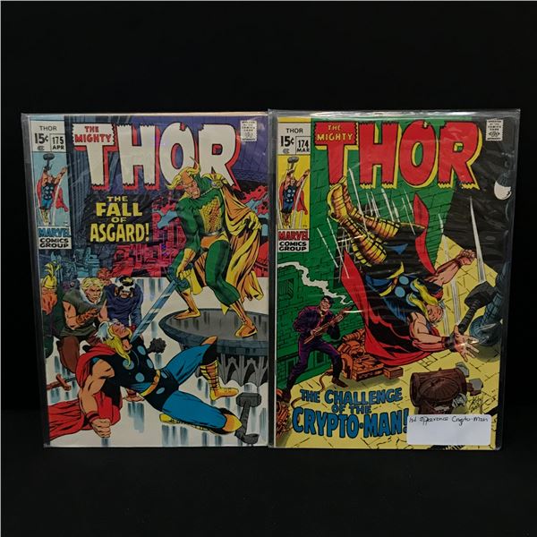 LOT OF 2 MIGHTY THOR COMICS #174 - #175 - MARVEL COMICS