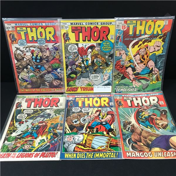 LOT OF 6 MIGHTY THOR COMICS - MARVEL COMICS