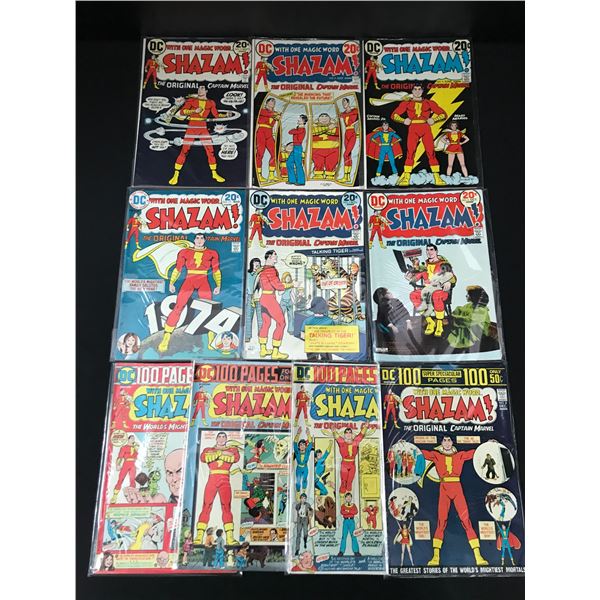 LOT OF 10 SHAZAM COMICS - DC COMICS