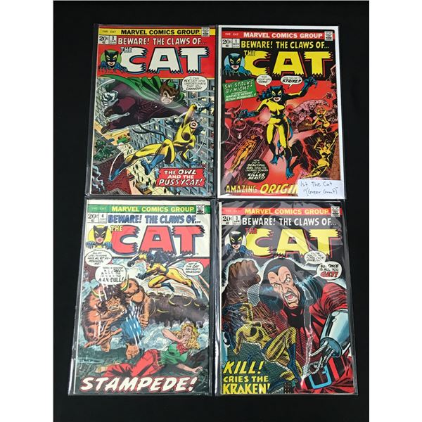 LOT OF 4 THE CAT COMICS #1 - #4 - MARVEL COMICS