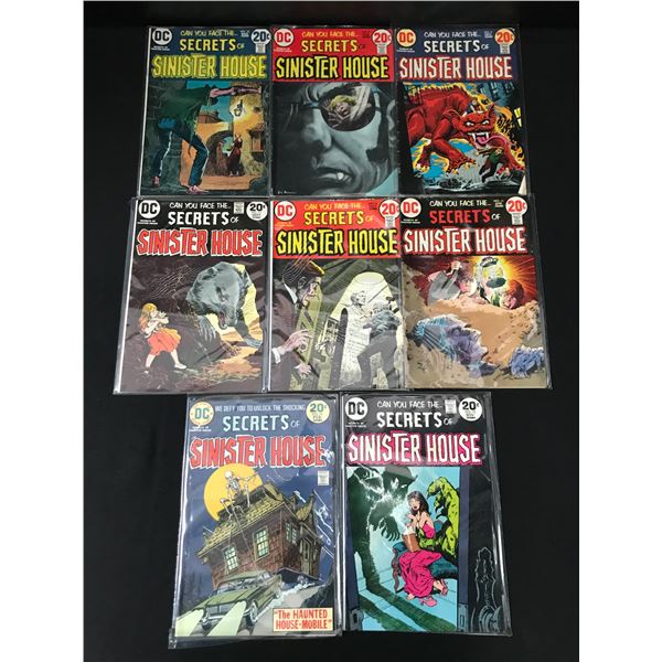 LOT OF 8 SECRETS OF SINISTER HOUSE COMICS - DC COMICS