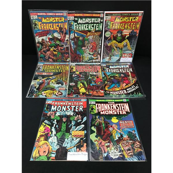 LOT OF 8 FRANKENSTEIN MONSTER COMICS - MARVEL COMICS