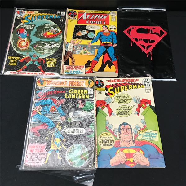 LOT OF 5 COMICS FEATURING SUPERMAN - DC COMICS