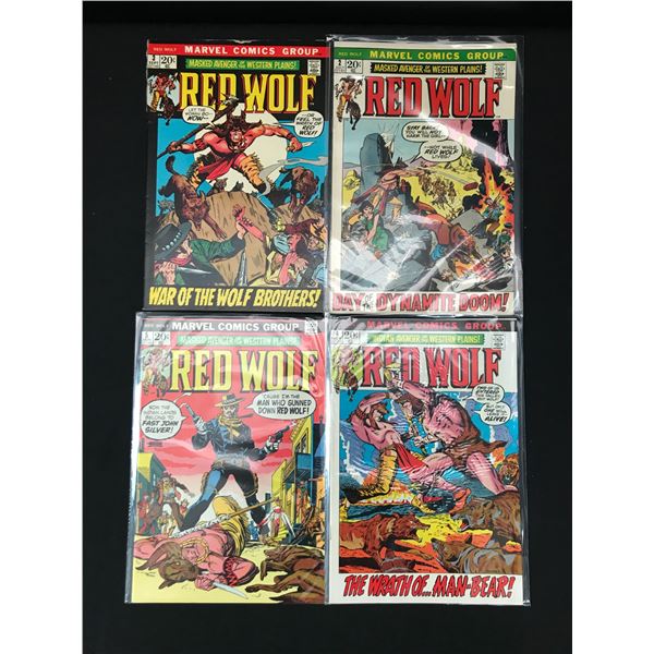 LOT OF 4 RED WOLF COMICS #2 - #4 - MARVEL COMICS