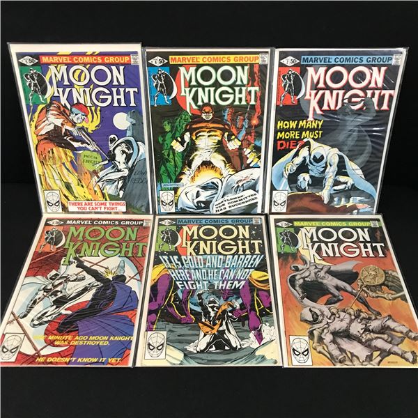 LOT OF 6 MOON KNIGHT COMICS - MARVEL COMICS