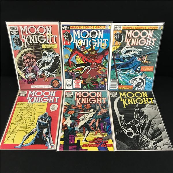 LOT OF 6 MOON KNIGHT COMICS - MARVEL COMICS