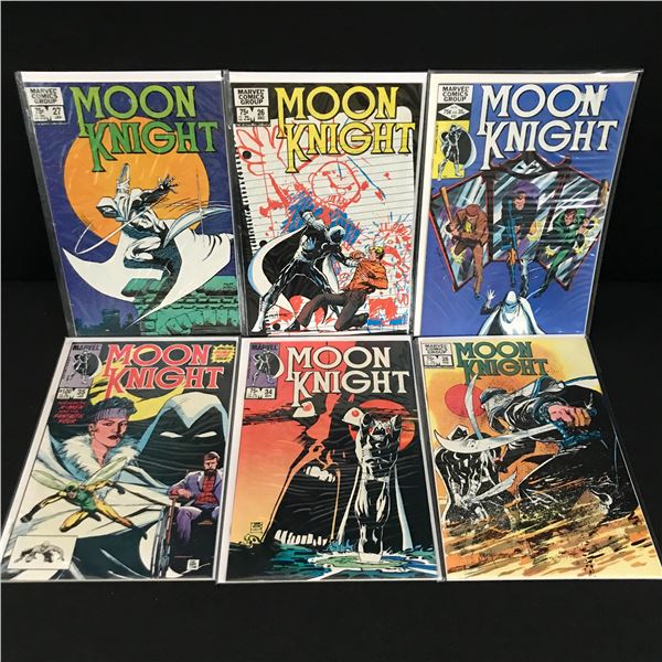 LOT OF 6 MOON KNIGHT COMICS - MARVEL COMICS