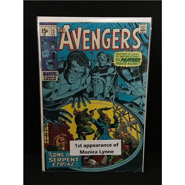 THE AVENGERS #73 1ST APP OF MONICA LYNNE - MARVEL COMICS