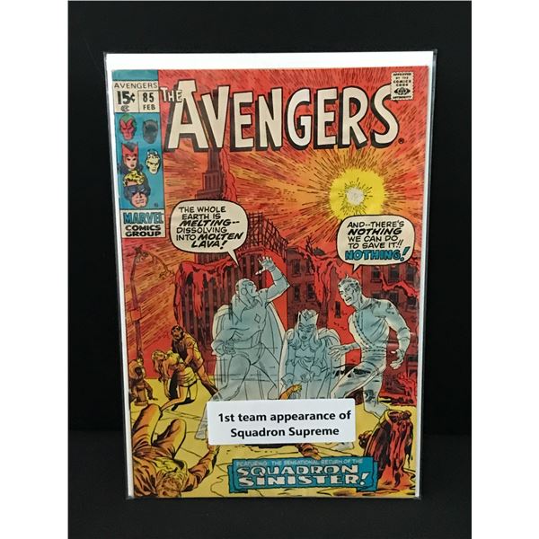THE AVENGERS #85 1ST TEAM APP OF THE SUPREME SQUAD - MARVEL COMICS