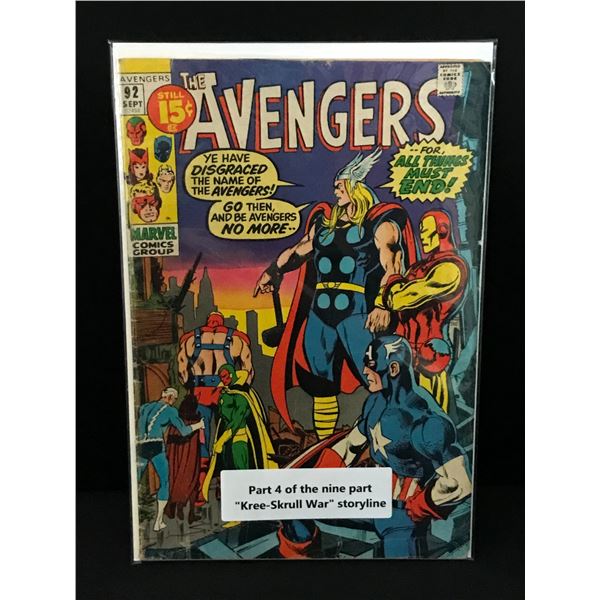 THE AVENGERS #92 - MARVEL COMICS