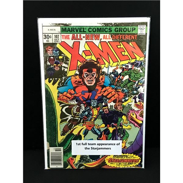 X-MEN #107 1ST FULL TEAM APP OF THE STARJAMMERS - MARVEL COMICS