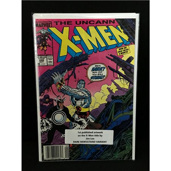 THE X-MEN #248 1ST PUBLISHED X-MEN ARTWORK OF JIM LEE - MARVEL COMICS