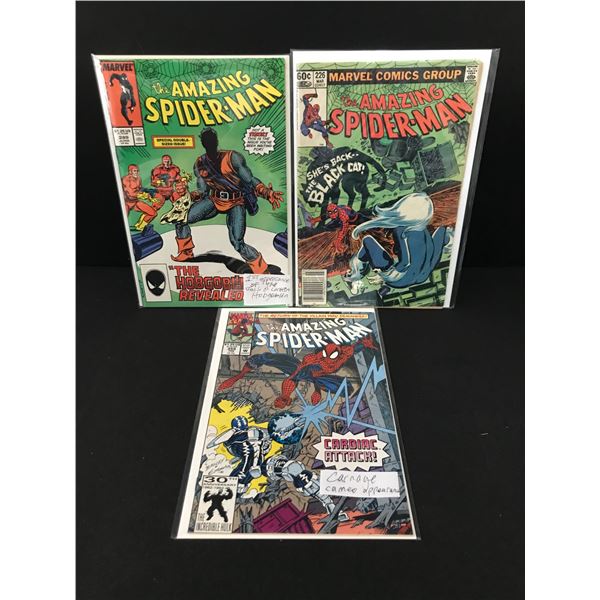 LOT OF 3 AMAZING SPIDERMAN COMICS - MARVEL COMICS