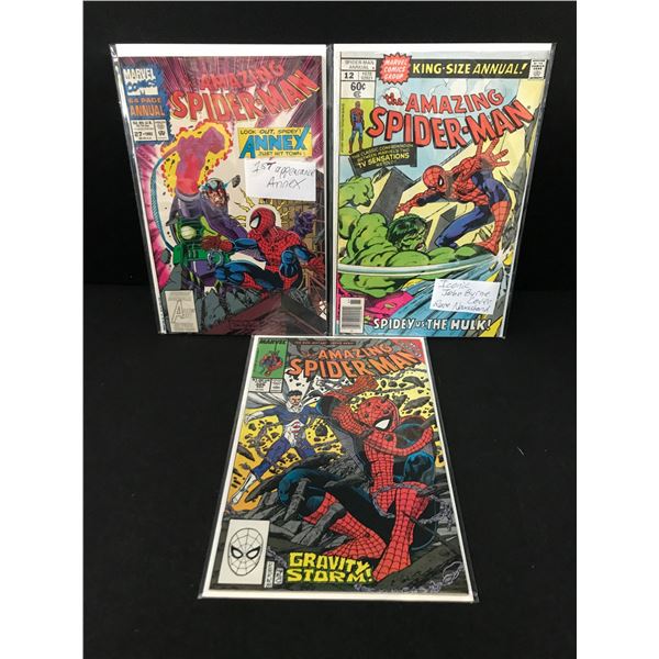 LOT OF 3 AMAZING SPIDERMAN COMICS - MARVEL COMICS