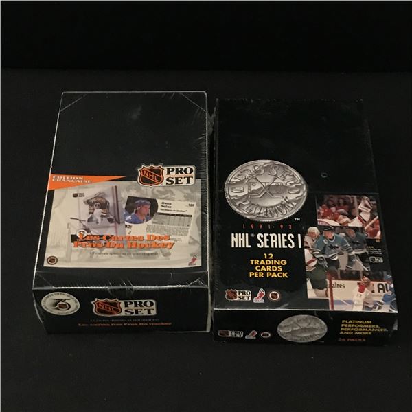 LOT OF 2 SEALED PRO SET HOCKEY BOXES