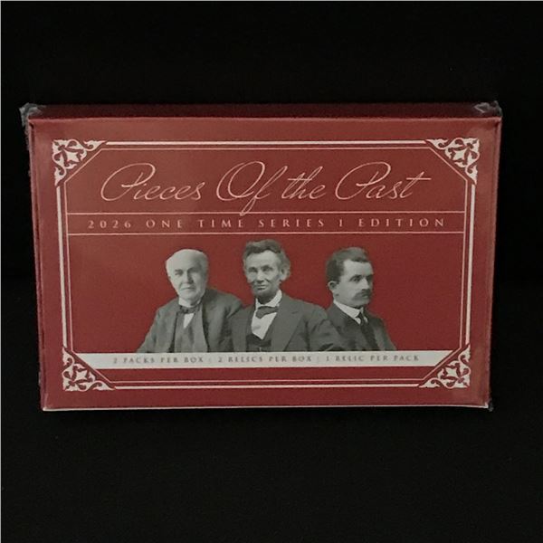 2026 PIECES OF THE PAST KEEPSAKE EDITION SEALED TRADING CARD BOX - CONTAINS A GUARANTEED RELIC CARD