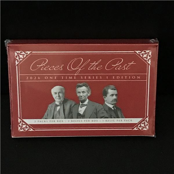 2026 PIECES OF THE PAST KEEPSAKE EDITION SEALED TRADING CARD BOX - CONTAINS A GUARANTEED RELIC CARD